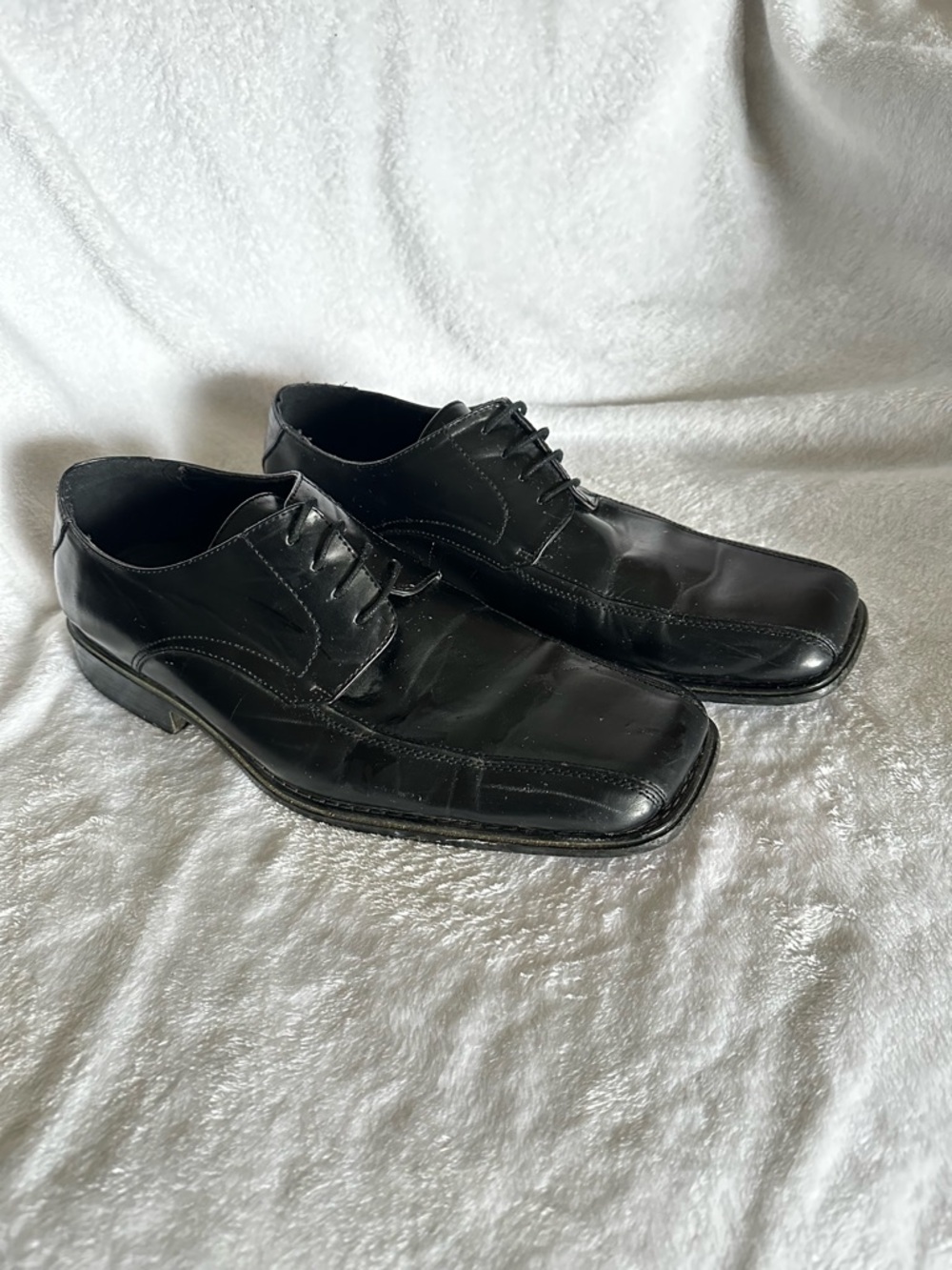 Lucio Ricci Classic Black Men's Dress Oxfords